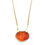 Thumbnail: Orange Mexican Fire Opal Necklace in 18k Recycled Yellow Gold