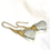 Thumbnail: Faceted Prasiolite Bud Earrings in 18kyg
