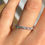 Thumbnail: Diamond Sparkly Eternity Band in 18k White Gold