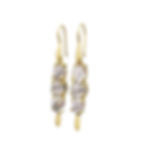Triple Tourmalinated Quartz Earrings | 18k Recycled Yellow Gold