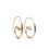 Thumbnail: Mini Open Hoop Earrings | 14k Rose Gold | 1in