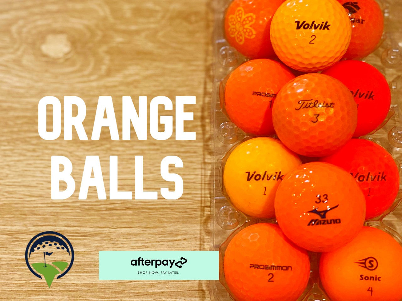 quality orange cheap discount used golf balls