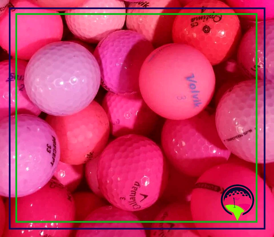 quality pink cheap discount used golf balls