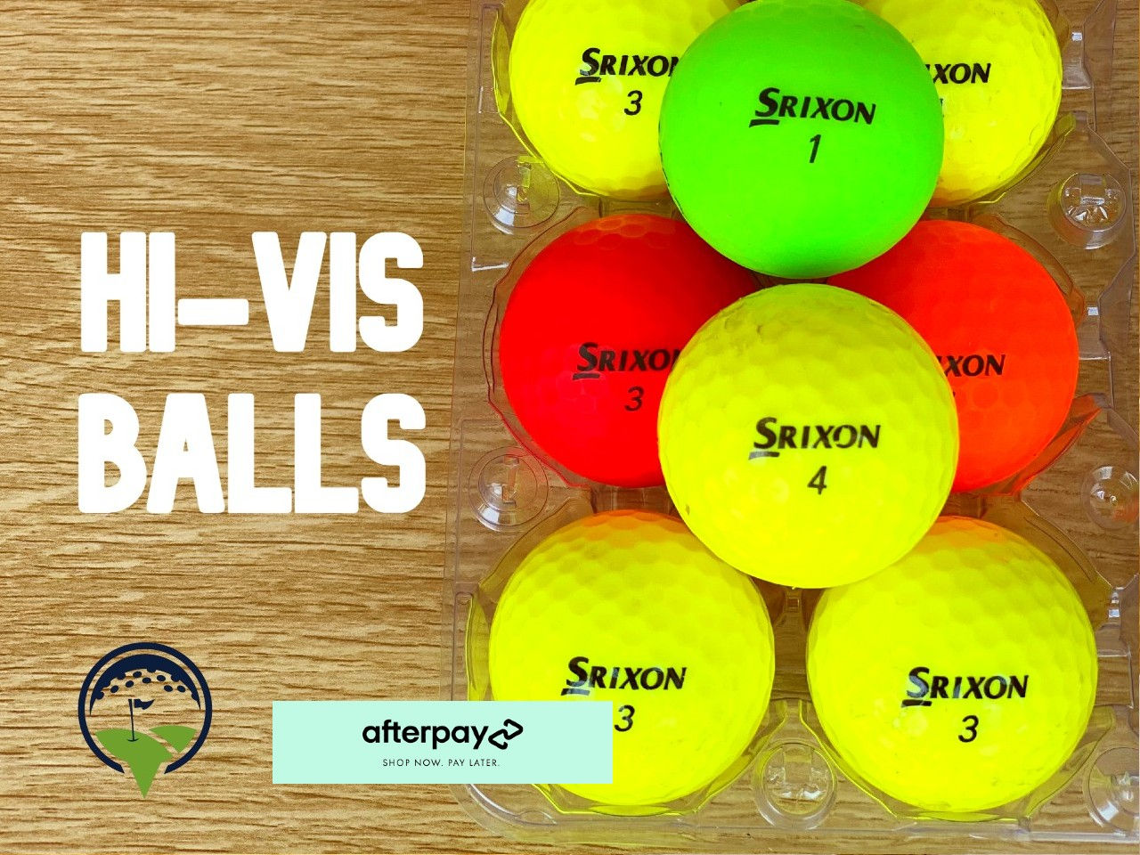 Hi visibility coloured cheap discount golf balls