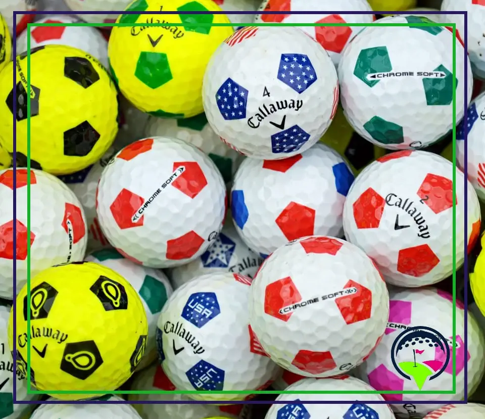 second hand Callaway Truvis coloured cheap discount golf balls