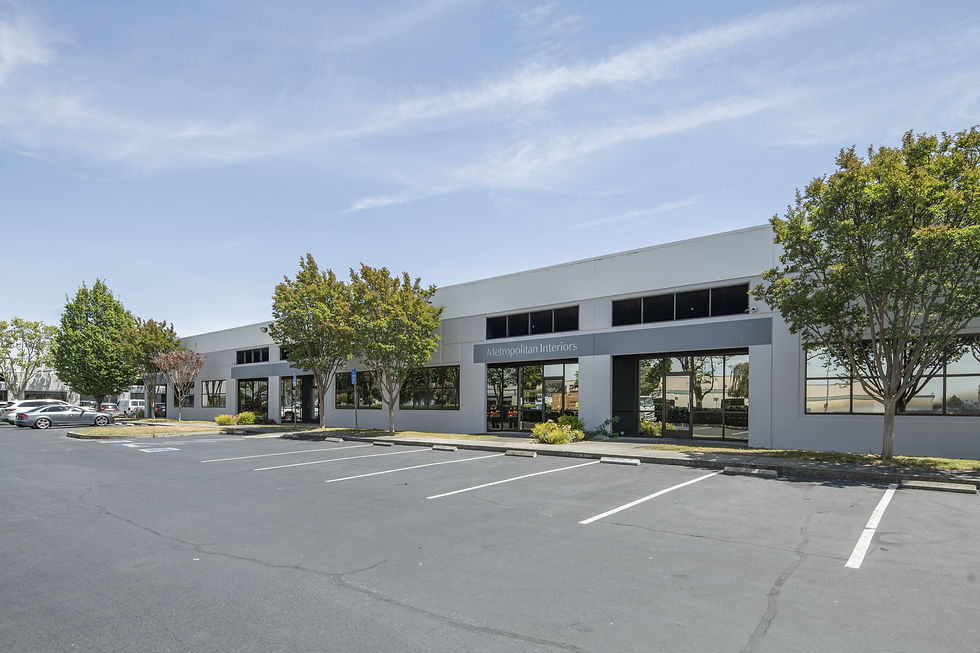 Exterior photo of Hesperian Business Park, one of three properties acquired in the Bay Area portfolio.