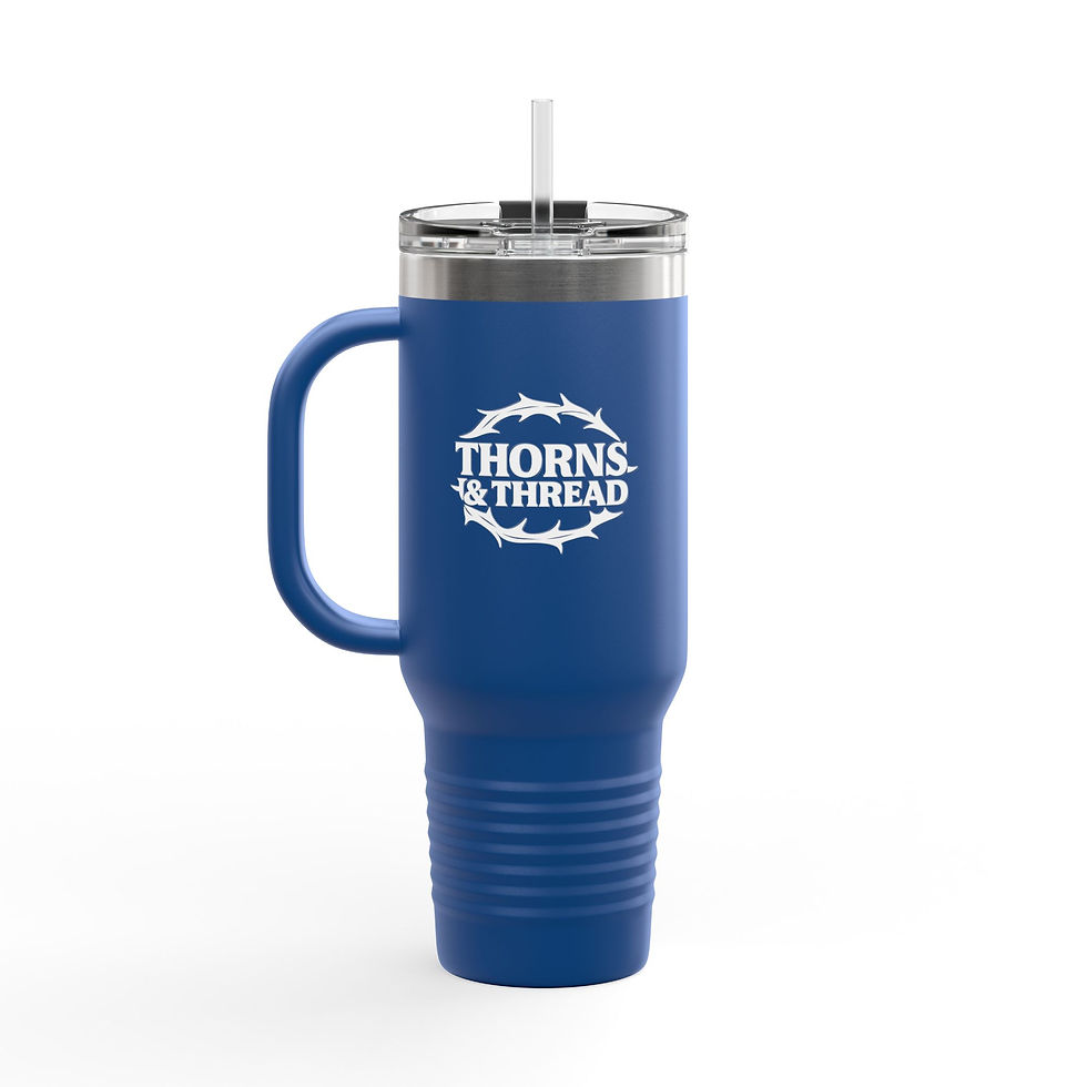 Thumbnail: 40oz Insulated Travel Mug — Act 4:12 Thermal Tumbler