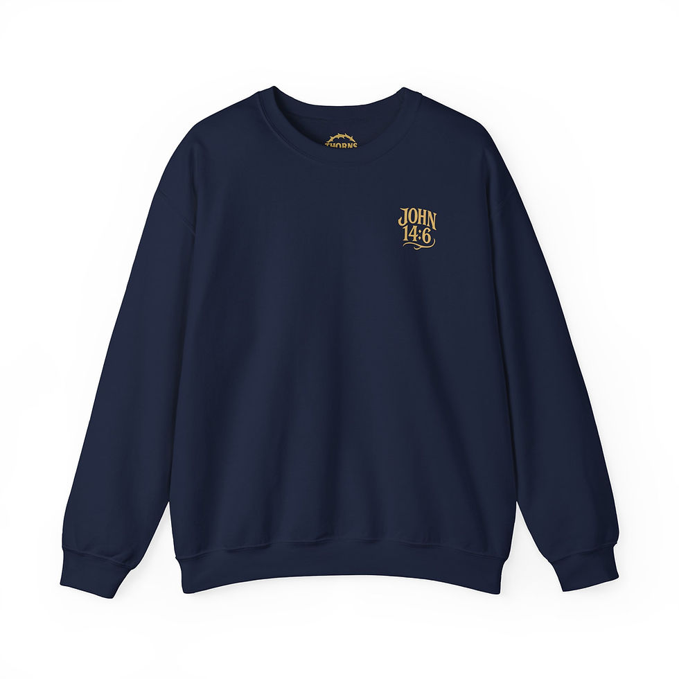 Thumbnail: Midweight Crewneck Sweatshirt — John 14:6 Collection