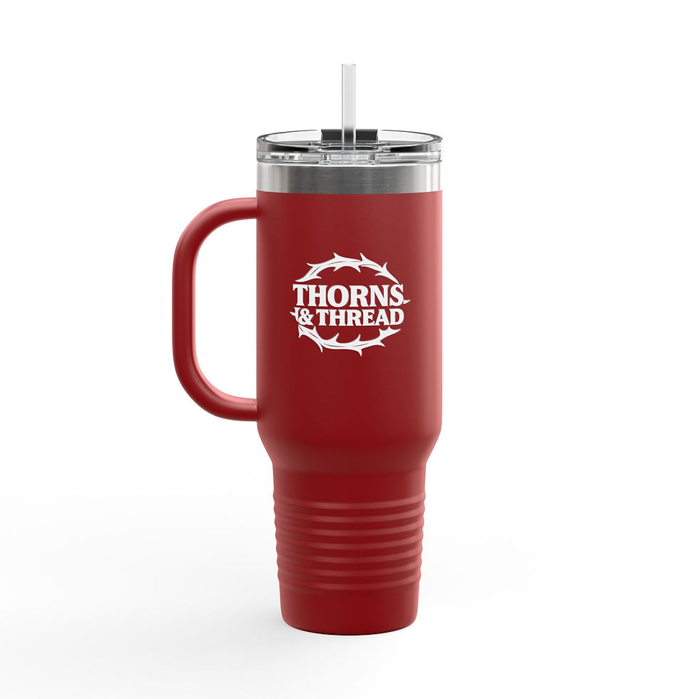 Thumbnail: 40oz Insulated Travel Mug — Act 4:12 Thermal Tumbler