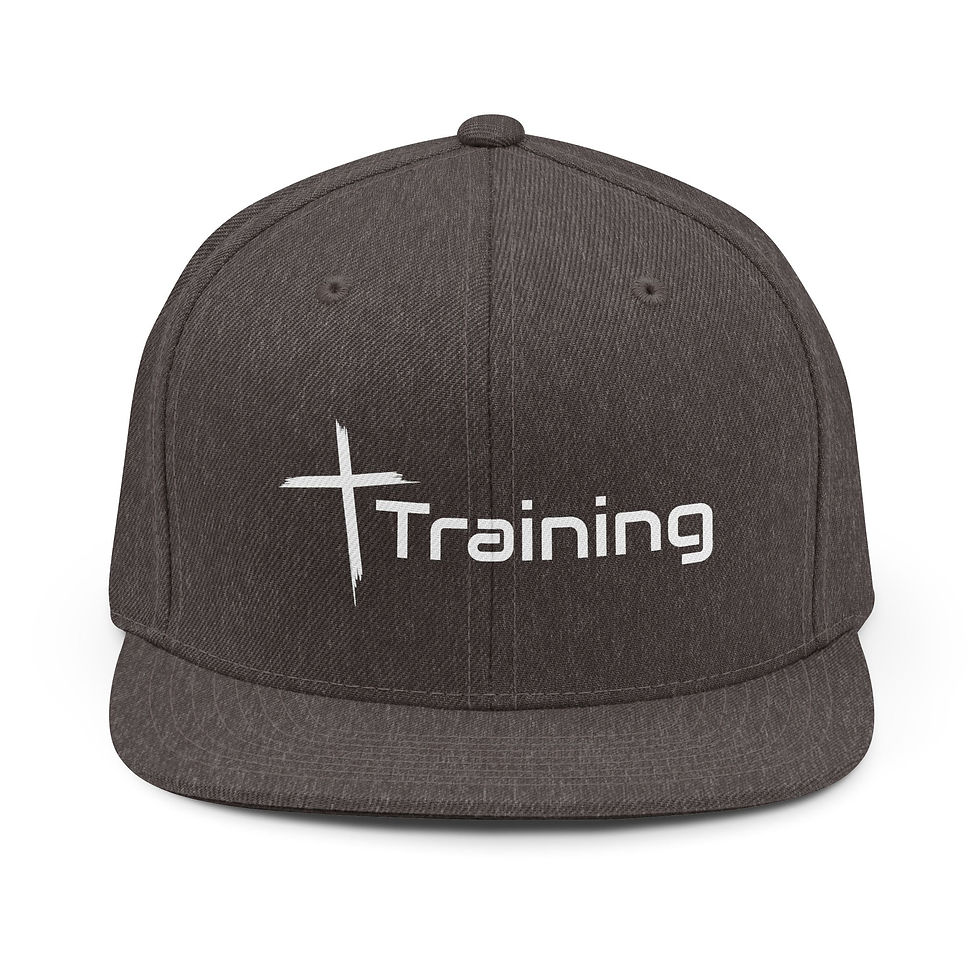 Thumbnail: Cross Training Snapback Hat | Christian Fitness Hat for Faith & Strength