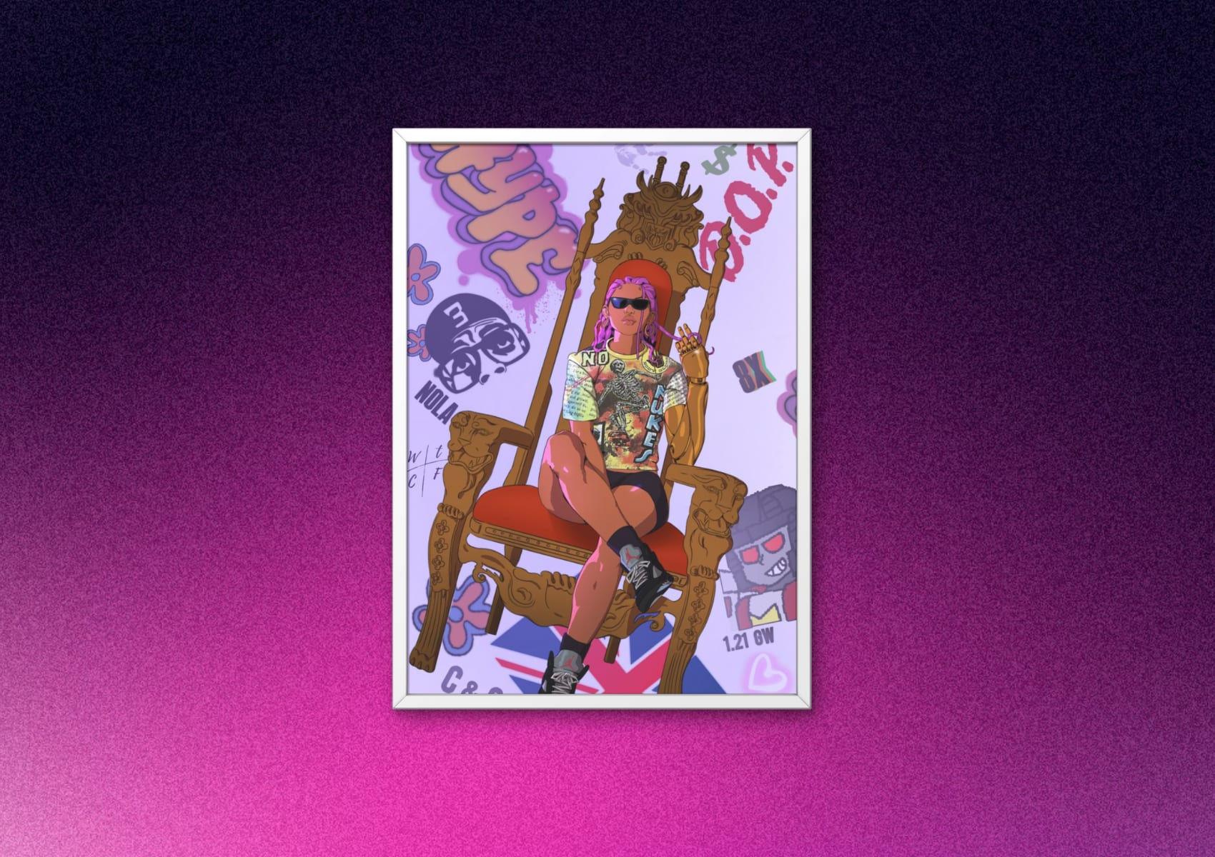 Dark Pink – Art Print - Fresh Princess of NOLA