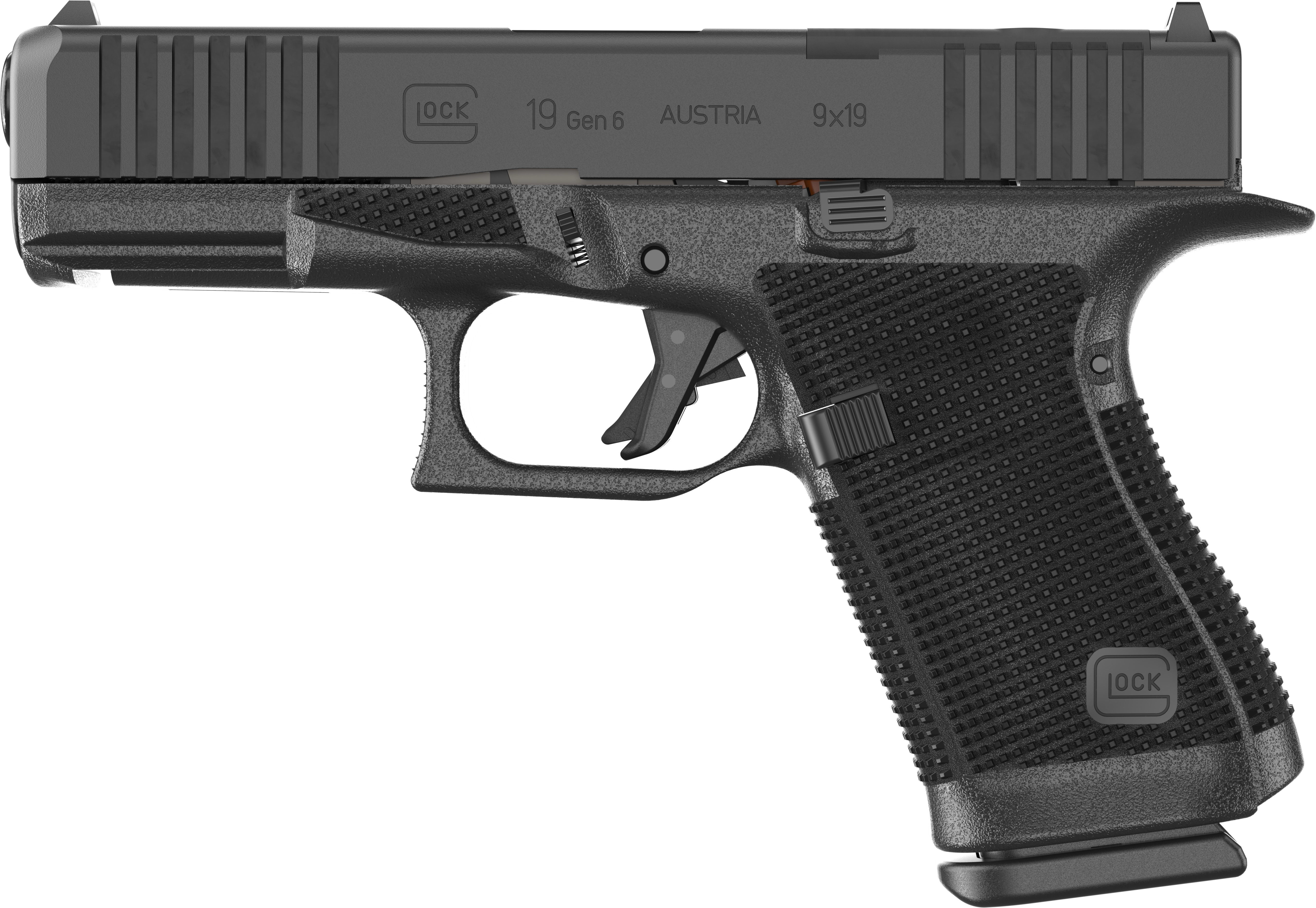 Glock 19 Gen 6 Optic Ready 9mm (3) 10rd Magazines