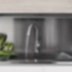 Thumbnail: Esther Single-Handle Stainless Steel Kitchen Sink Faucet, Brush