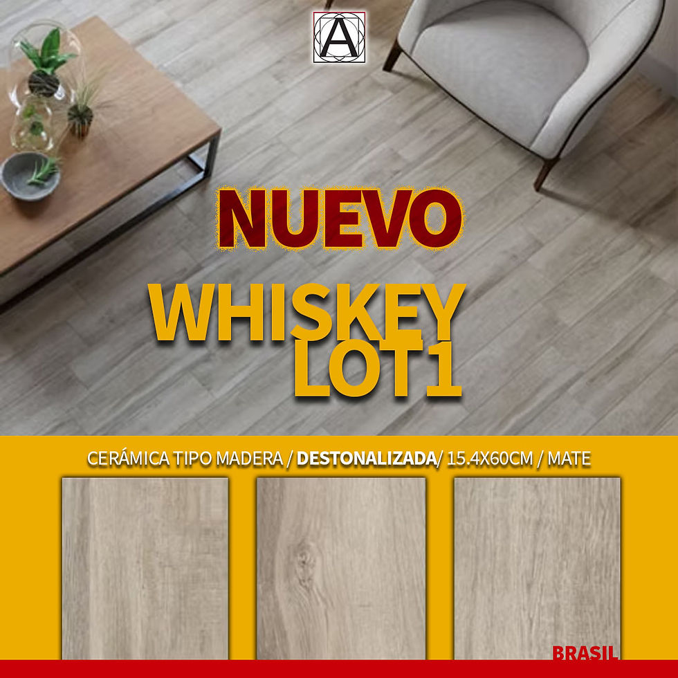 Aviso nuevo de CERAMICA TIPO MADERA 20X60 CM WHISKEY LOT 1