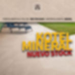 Aviso de llegada de nuevo stock de porcelanato 60x60 cm Kotel Mineral