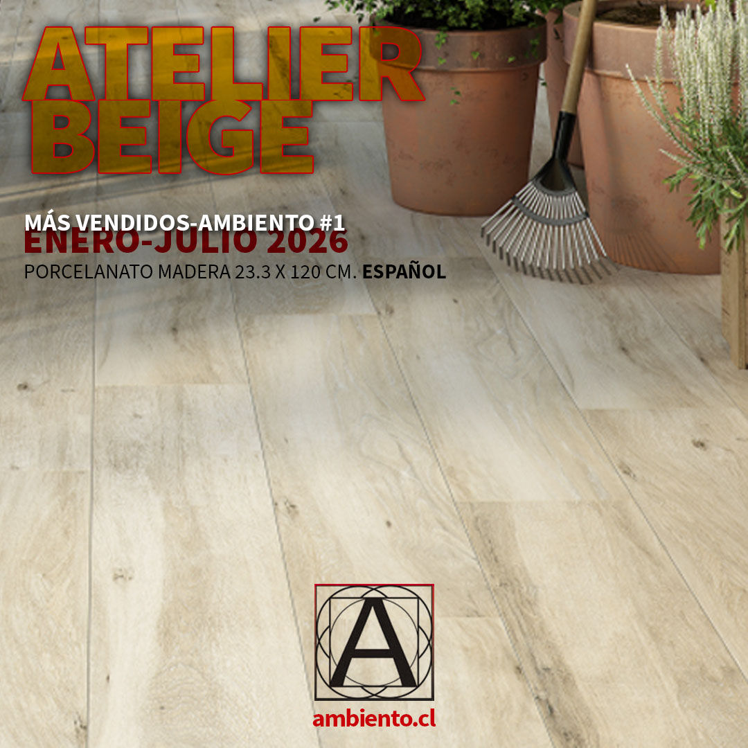 Mas vendido 2026 #1 Porcelanato 20x120 cm Atelier Beige