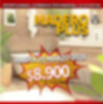 aviso oferta $8.900 de  CERAMICA TIPO MADERA 20X60 CM MADERO PLUS