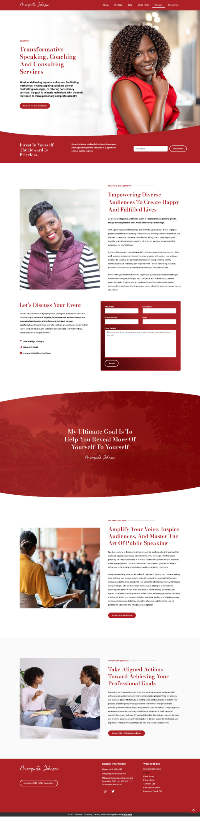 Website mockup