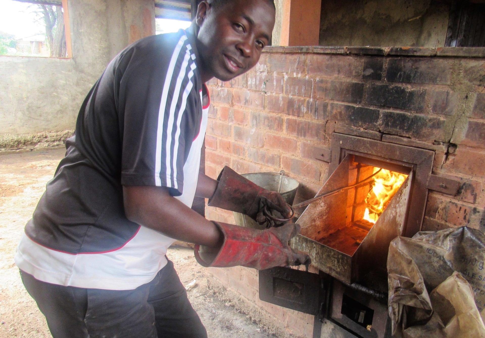 Stemmo firing up the cooker
