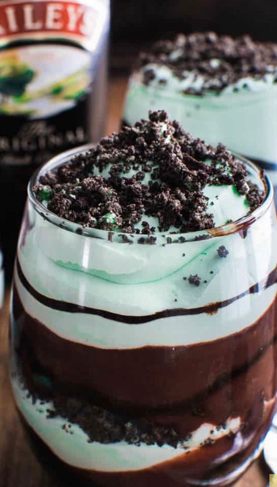 Bailey’s Chocolate Mint Parfait