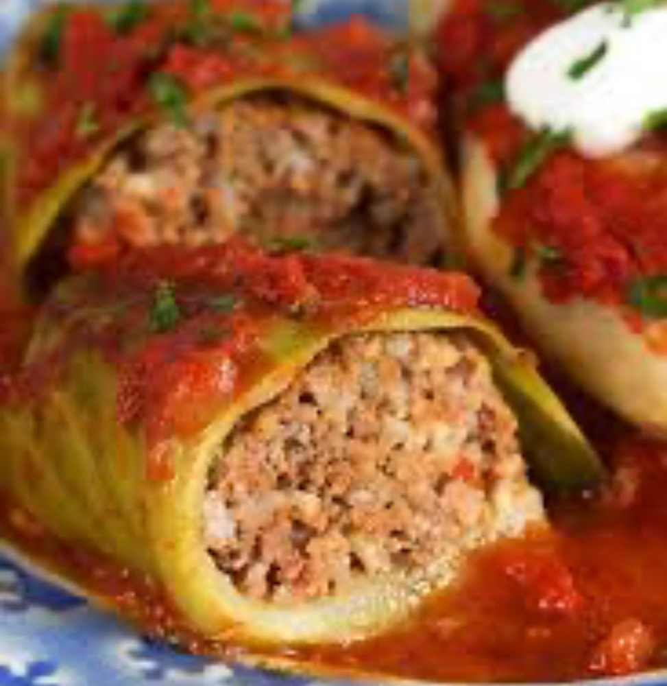 Bacon Cheeseburger Stuffed Cabbage Rolls