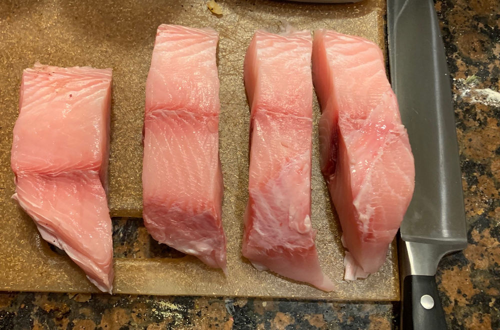 Grilled Shark Steaks