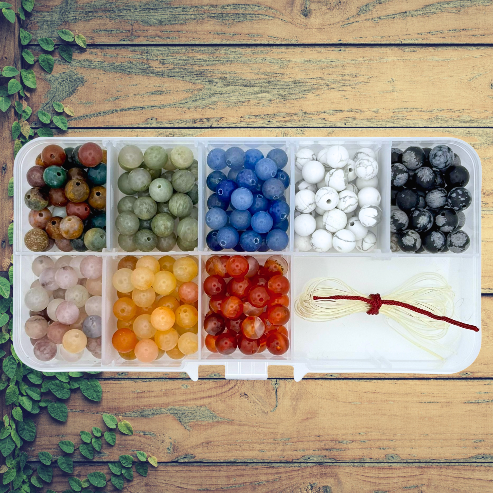6mm Round Crystal Beads Jewellery Making Kit