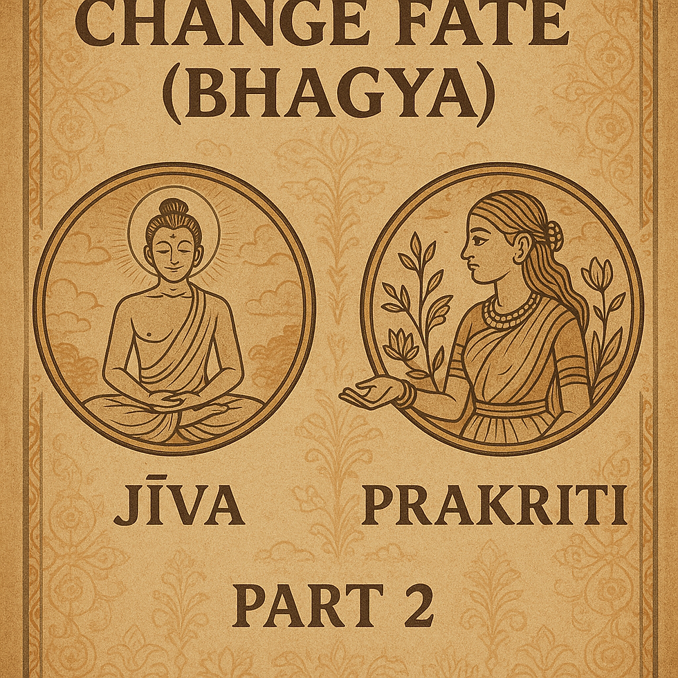 Jiva and Prakriti in changing BHAGYA