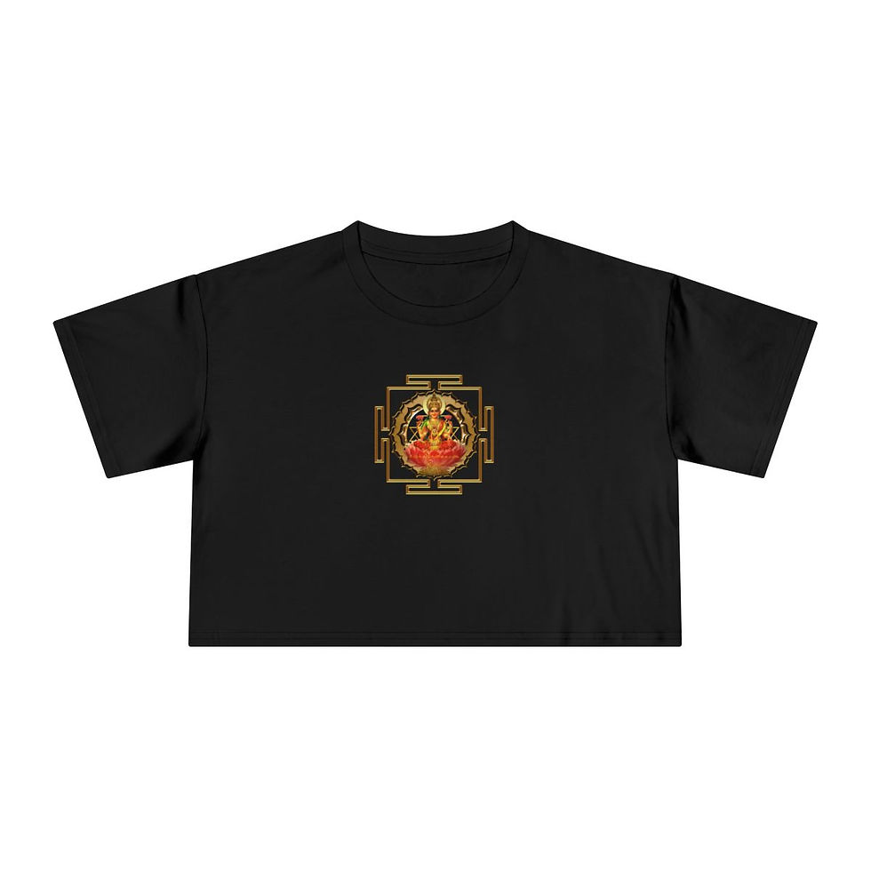 Thumbnail: Laxmi & Sri Yantra Goddess Crop Tee