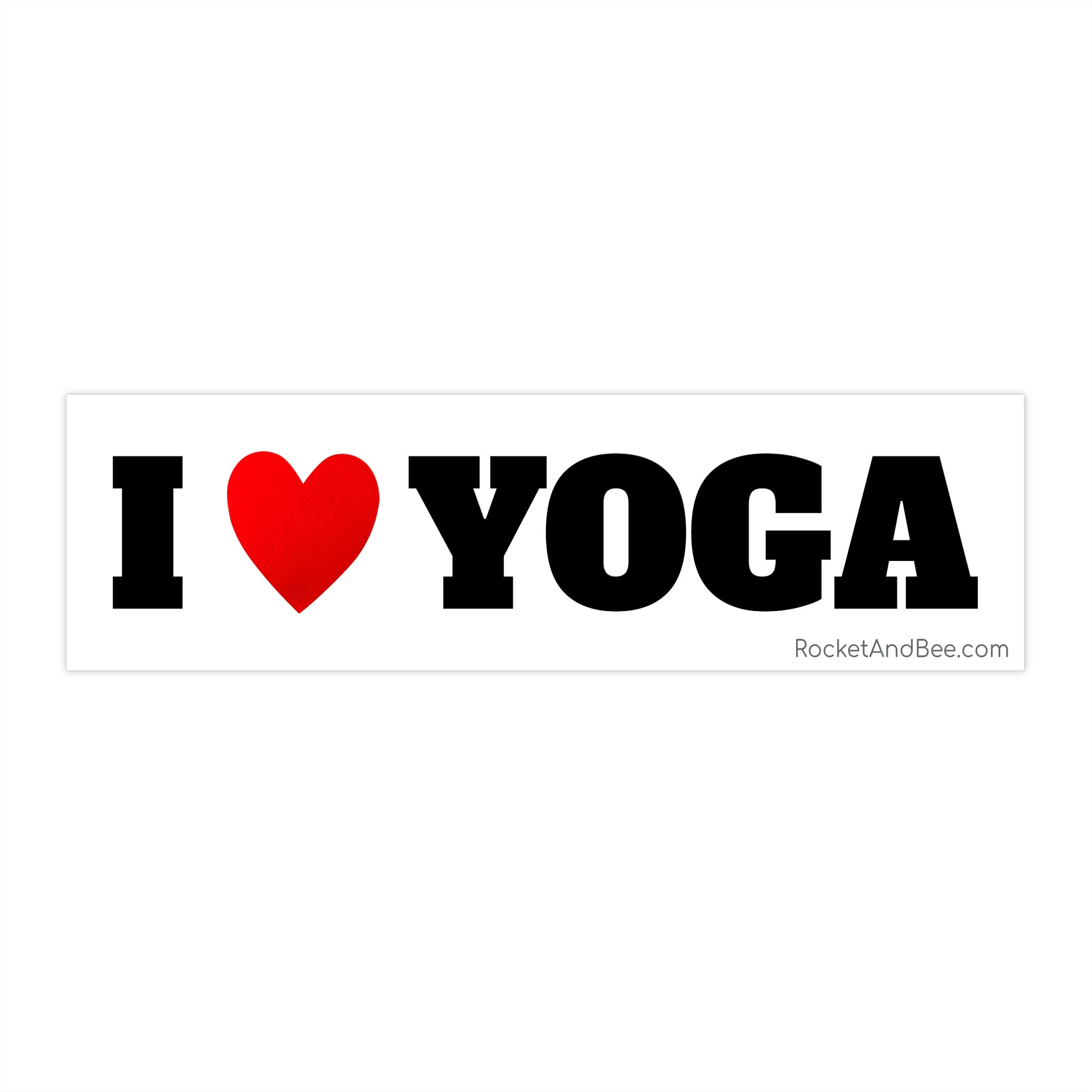 I Love Yoga | Bumper Sticker