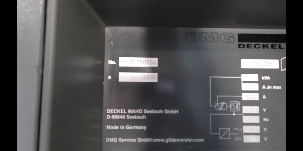 DECKEL MAHO DMF 250 LINEAR