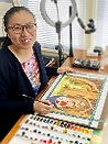 Yanfei Gao, illustrator, and author of ABCDinosaurs 1a 100px.jpg