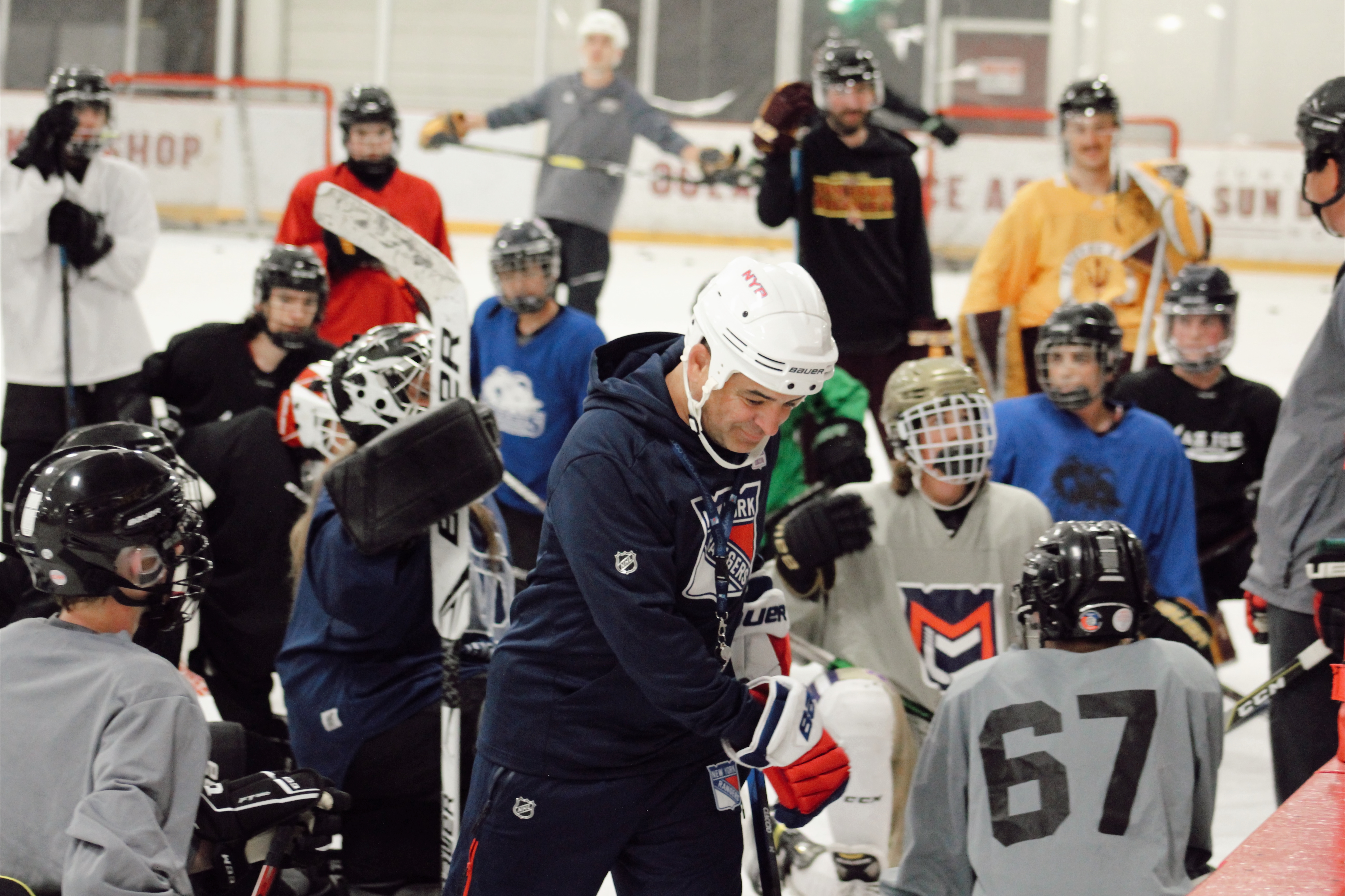 MC Hockey Skills training photograph from the original homepage