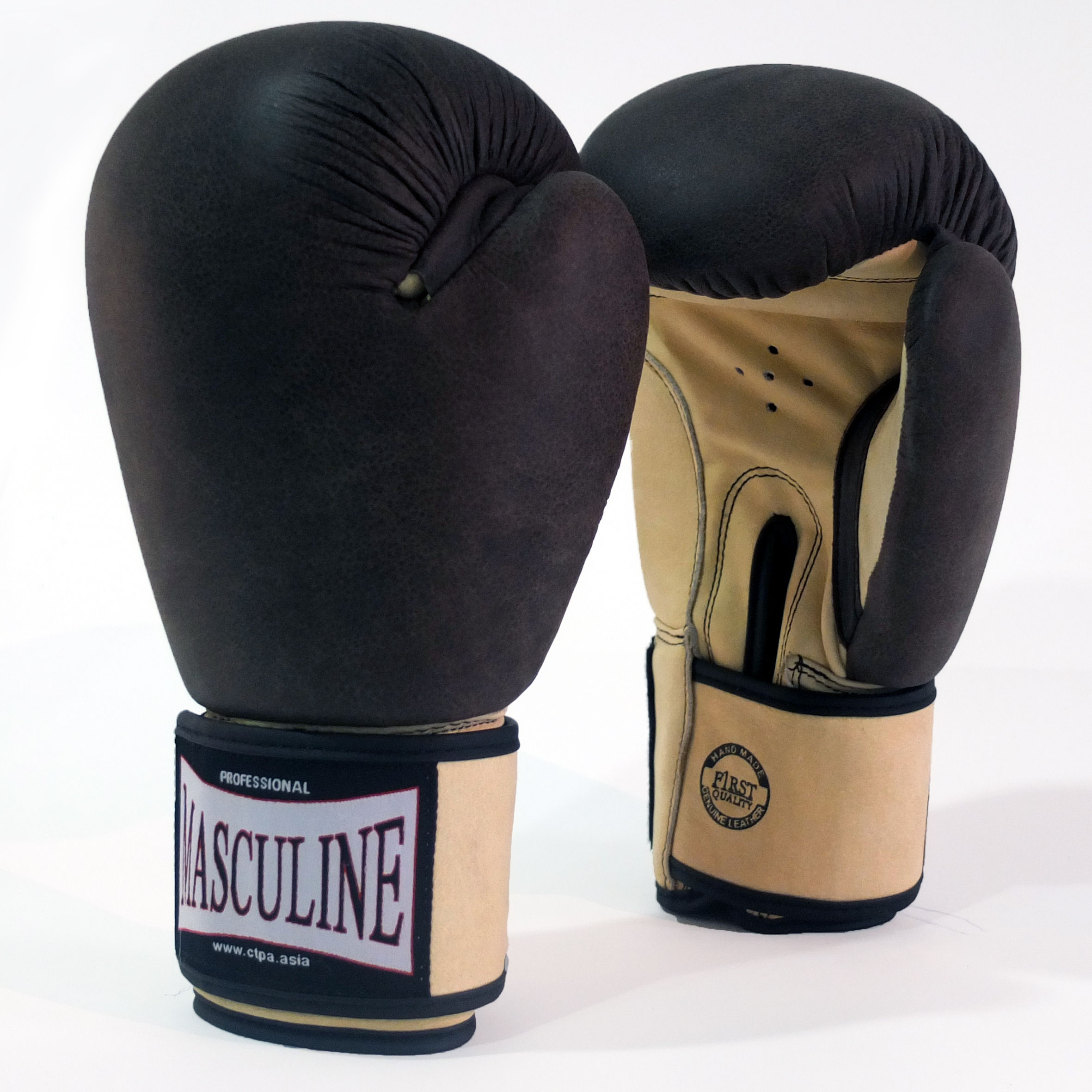 Plain Chamois Boxing Gloves 10oz