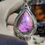 Miniature : Pendentif labradorite violette