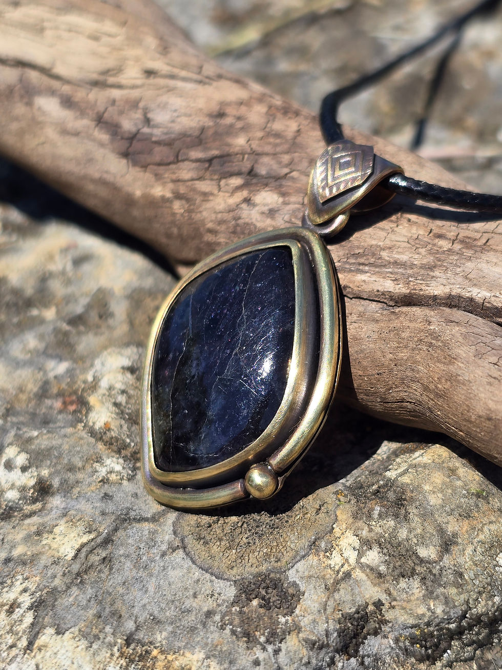 Miniature : Pendentif iolite
