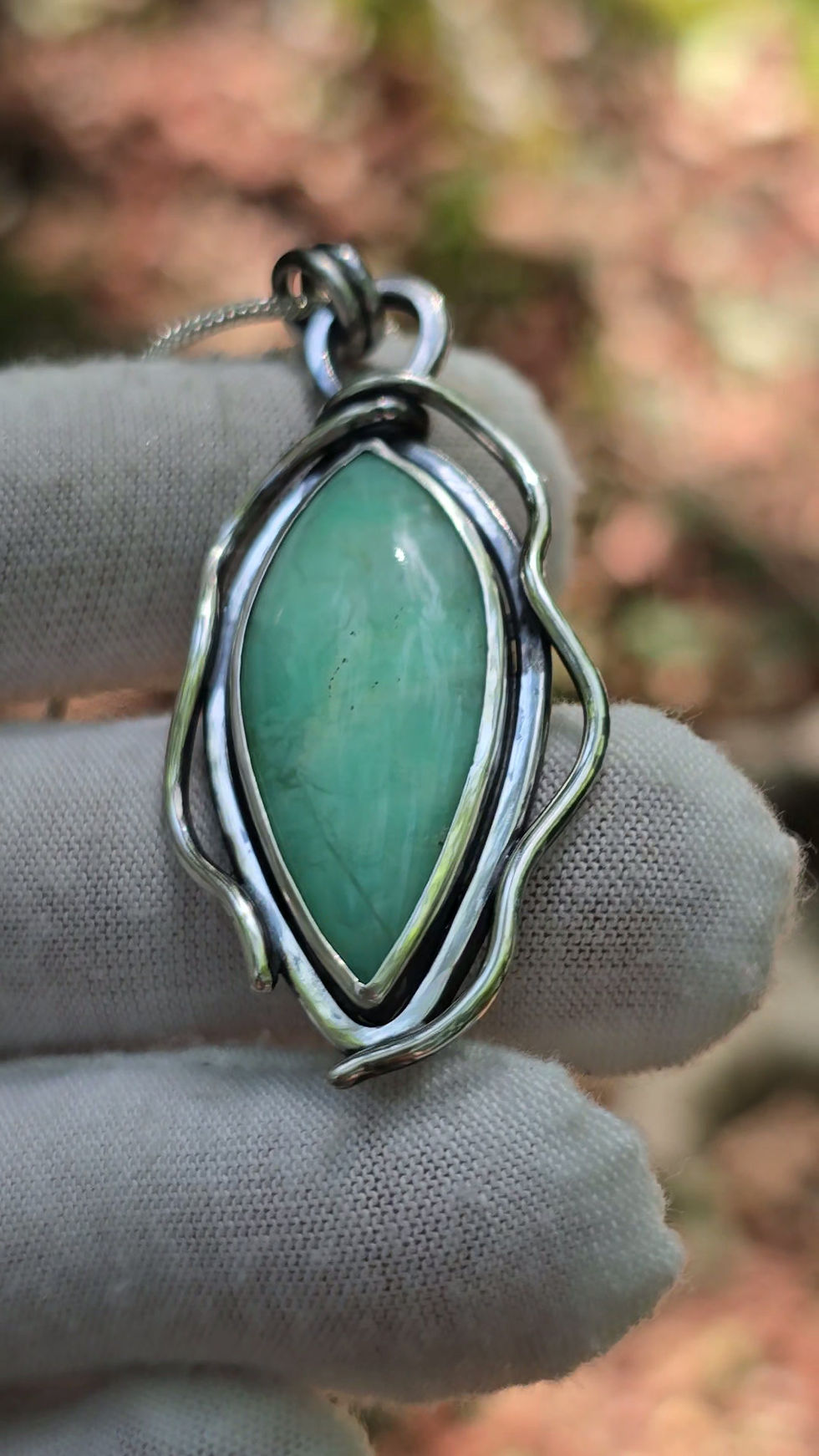Miniature : Pendentif chrysoprase