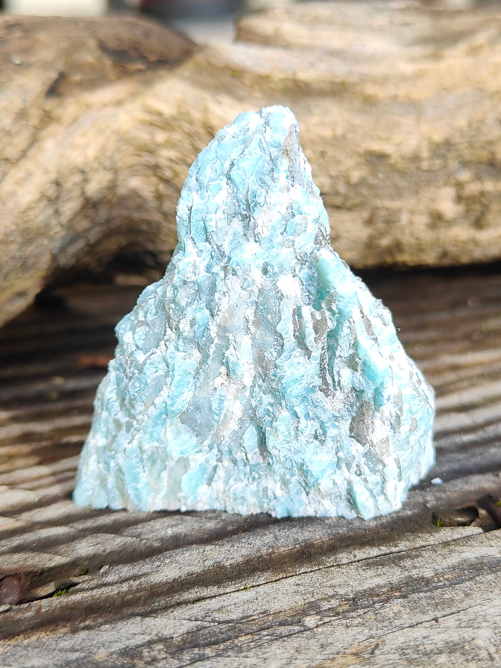 Miniature : Pendentif amazonite graphique