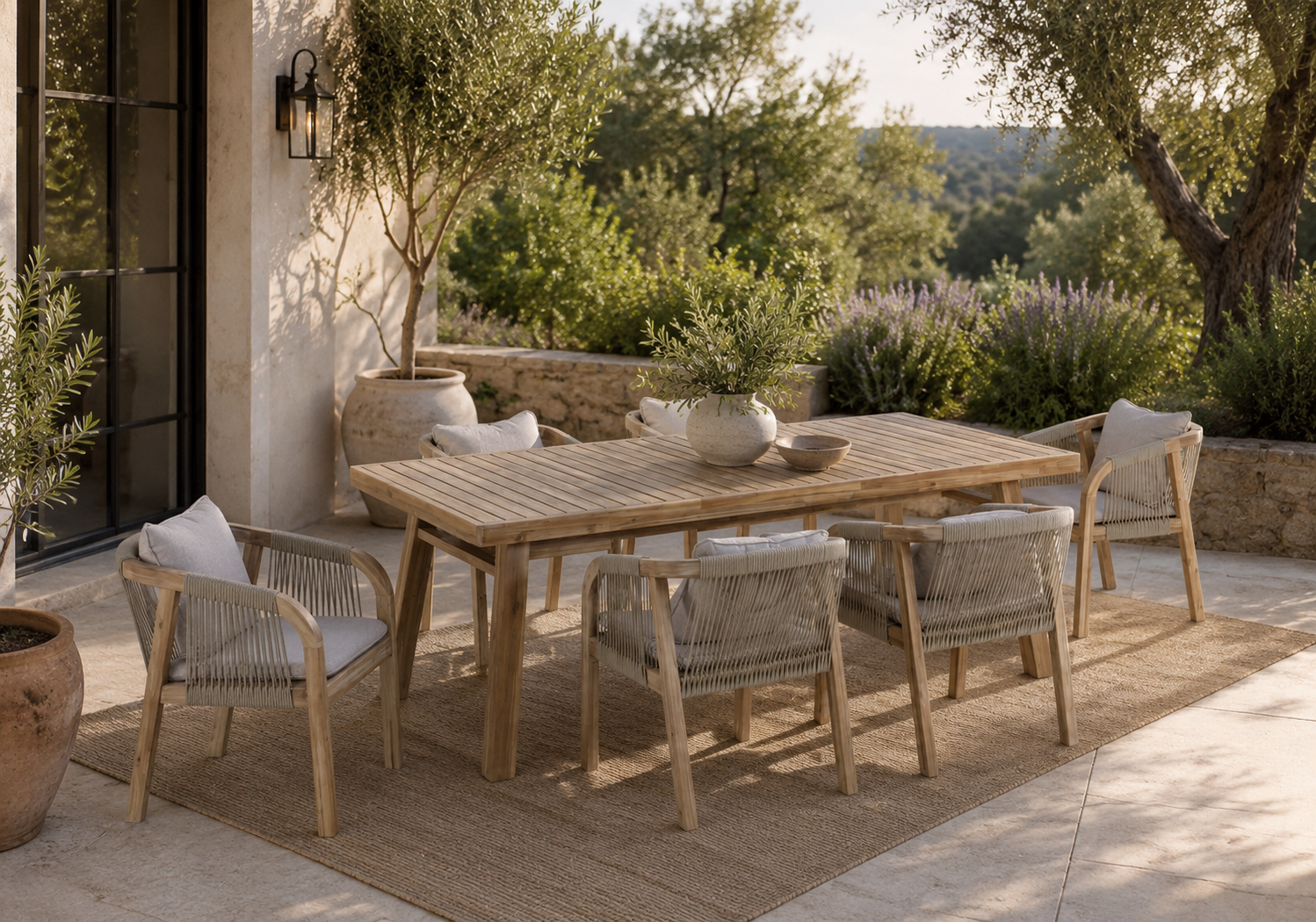 'Replay' Outdoor Dining Setting 7PCE