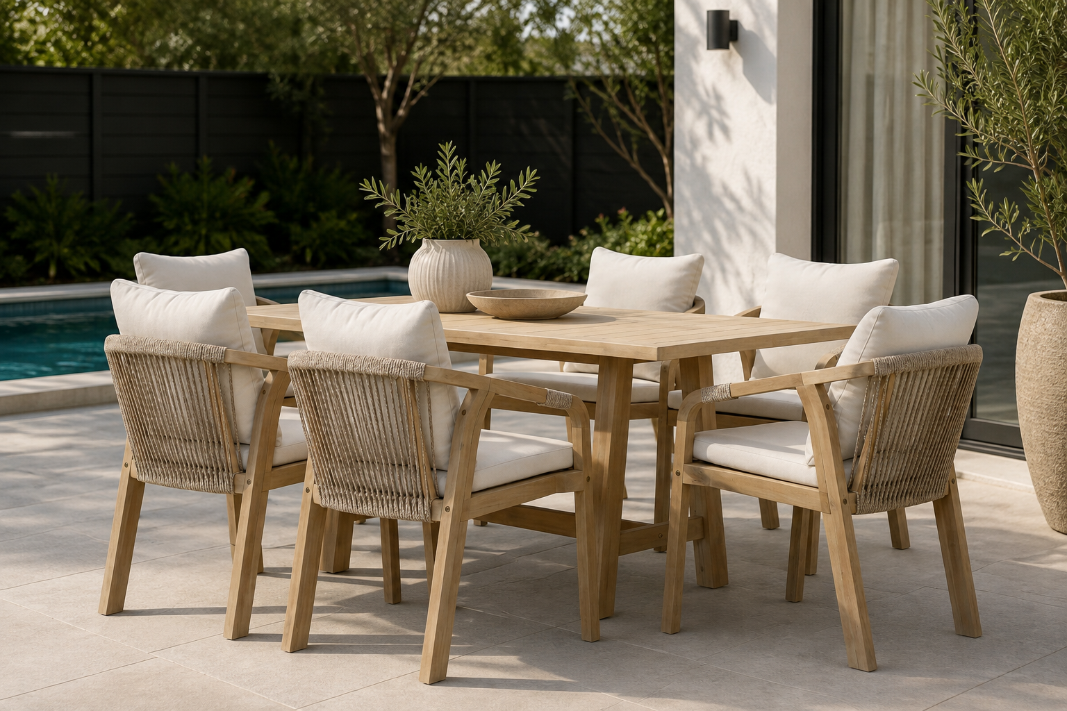 'Siena' Outdoor Dining Setting 7PCE
