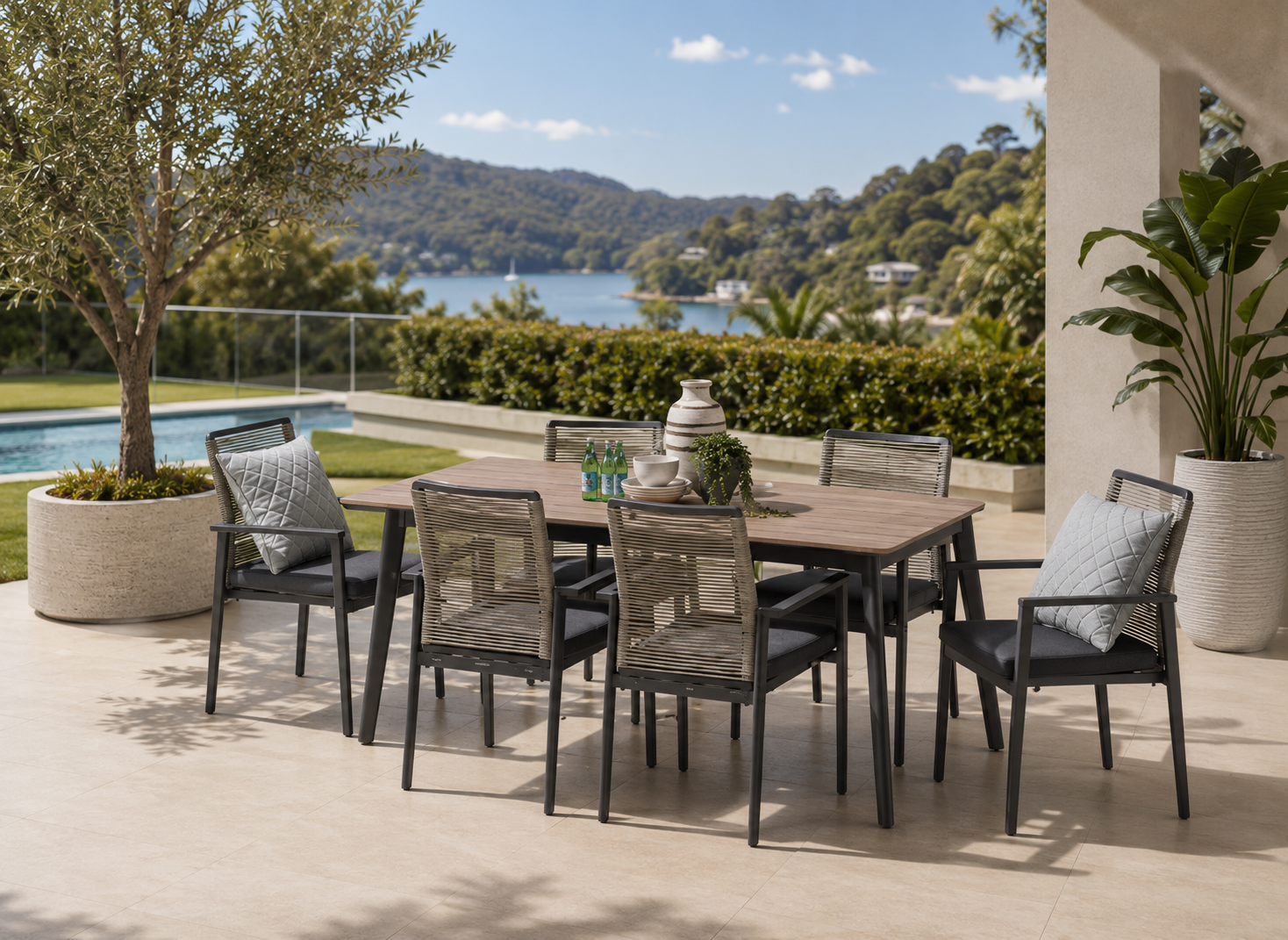 'Blake' 7-Piece Outdoor Dining Setting