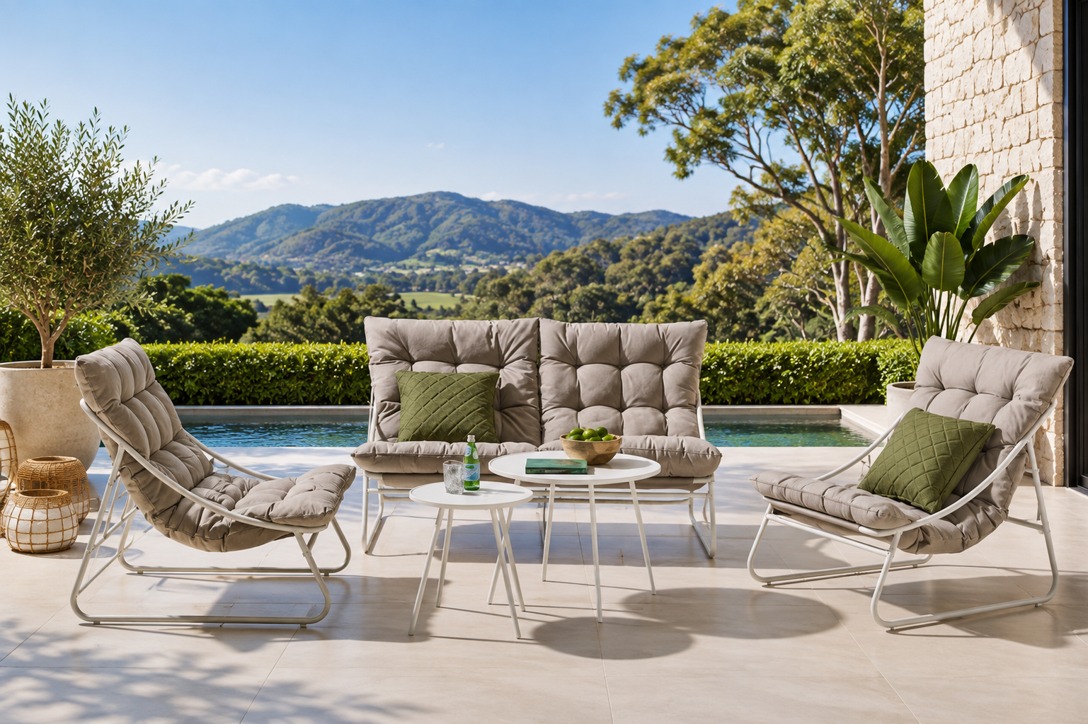 'Kingscliff' 5 - Piece Outdoor Lounge Setting