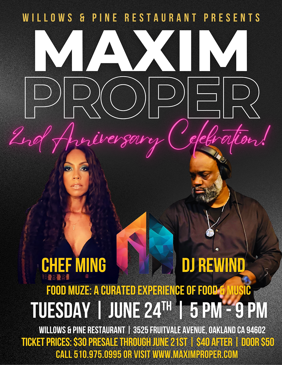 MAXIM PROPER Presents: FOOD MUZE - A Pop-Up Dining Experience