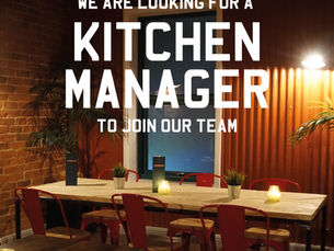 We're hiring a kitchen manager