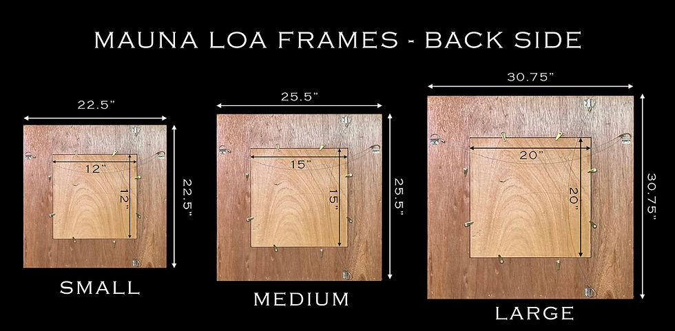 Thumbnail: MAUNA LOA FRAMES - LARGE (MLF-20-NAT-PI BLCK)