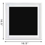 16 BLANK BLACK OVER WHITE SB FRAME NO INSIDE MEASUREMENT