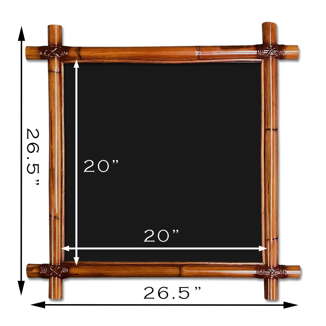 20X20 RAIN FOREST FRAME IN BROWN FINISH (RFF-20X20-AB)