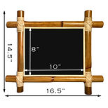 8X10 RFF FRAME IN SI FINISH BLACK BG