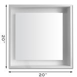 BLANK WHITE OVER WHITE SB FRAME