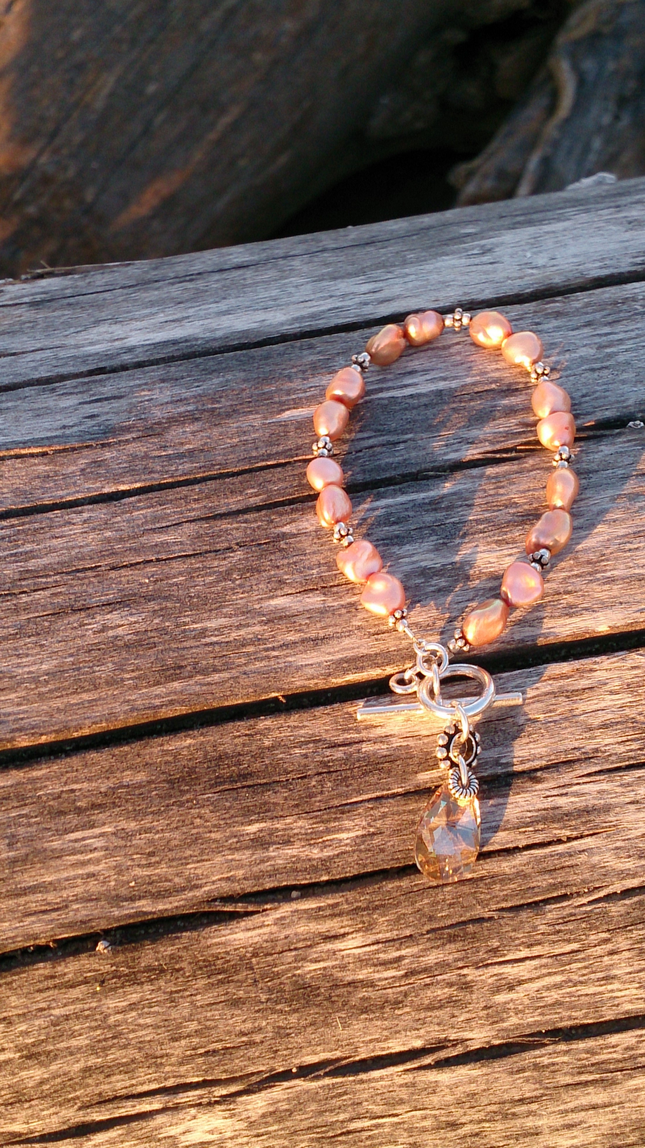Pink Freshwater Pearl Bracelet